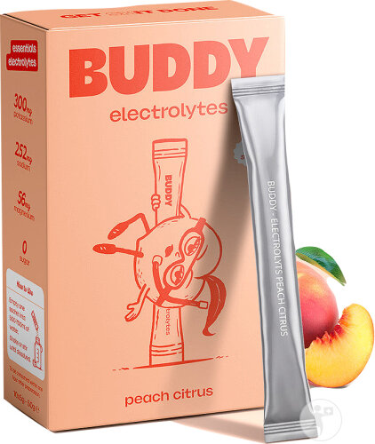 Buddy Elektrolyte Pfirsich Zitrus Sticks 10x5g