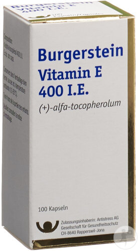 Burgerstein Vitamin E 400 I.E. Weichkapseln 100 Stück