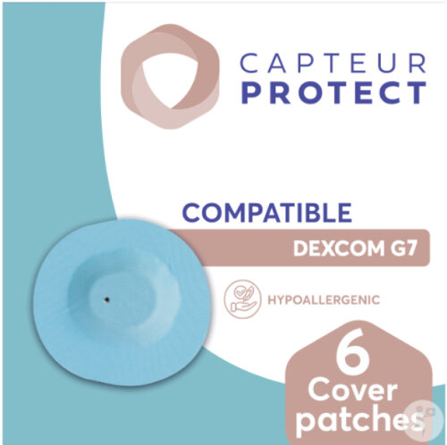 Capteur Protect Pflaster Blau Cover Dexcom G7/One+ 6 Stück