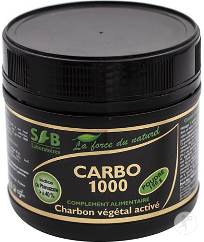SFB Laboratoire Carbo 1000 Aktivierte Pflanzenkohle Pulver 150g