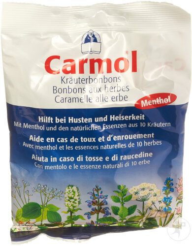 Carmol Kräuterbonbons Mit Menthol Beutel 12x75g