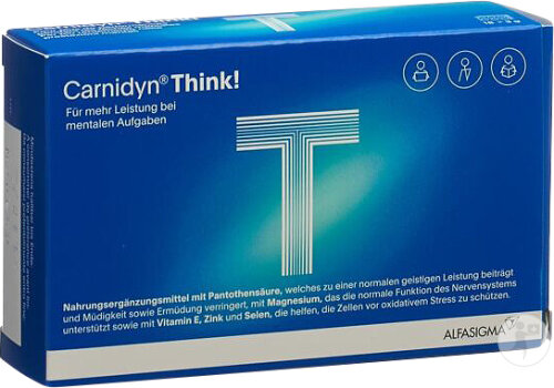 Carnidyn Think Mit L-Carnitin Und Pantothensäure 18 Kautabletten
