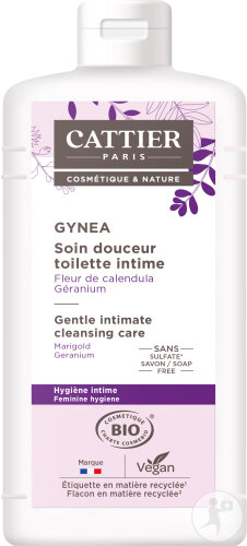 Cattier Gynea Sanfte Intimpflege Calendula-Blüten Und Geranie Bio Flakon 500ml