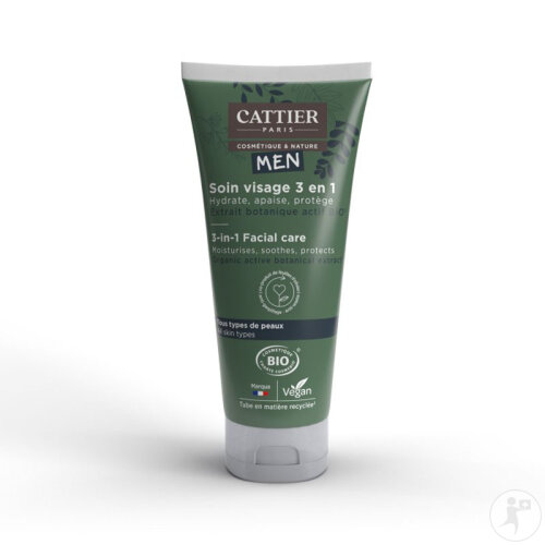 Cattier Men 3in1 Gesichtspflege Für Männer Alle Hauttypen Bio 50ml-2