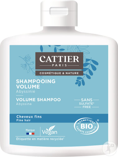 Cattier Shampoo Volume Sulfatfrei Feines Haar Bio Tube 250ml