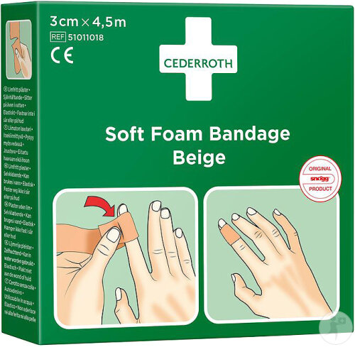 Salvequick Selbstklebend Braun 3cm 4,5m