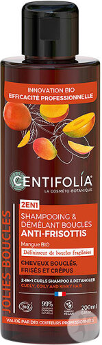 Centifolia Shampoo Und Entwirrungsmittel Locken 2in1 Lockiges/Krauses/Krauses Haar 500ml