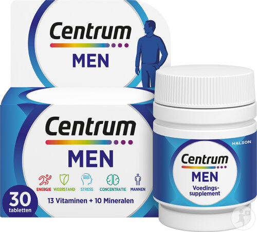 Centrum Men Multivitamin 13 Vitamine Und 10 Mineralien Energie-Immunität-Stress 30 Tabletten