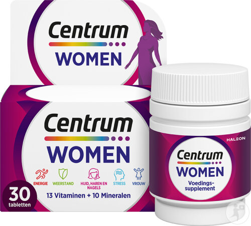 Centrum Women Multivitamin 13 Vitamine Und 10 Mineralien Energie-Immunität-Haut 30 Tabletten