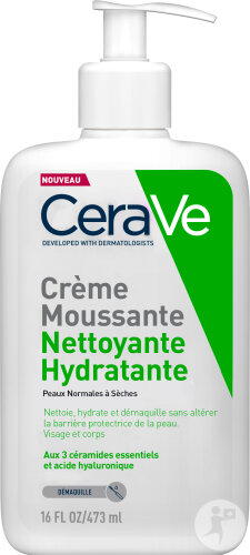 CeraVe Feuchtigkeitsspendende Schaumreinigungscreme Gesicht Normale Bis Trockene Haut 473ml