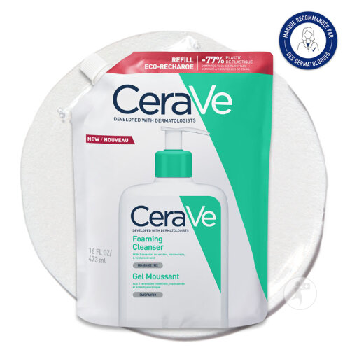 CeraVe Set Schäumendes Reinigungsgel 473ml + Schäumendes Reinigungsgel Eco-Nachfüllung 473ml-2
