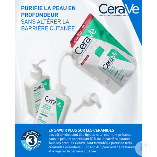 CeraVe Set Schäumendes Reinigungsgel 473ml + Schäumendes Reinigungsgel Eco-Nachfüllung 473ml-4
