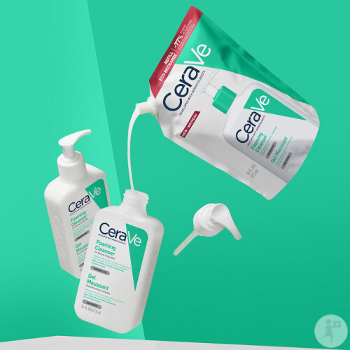 CeraVe Set Schäumendes Reinigungsgel 473ml + Schäumendes Reinigungsgel Eco-Nachfüllung 473ml-7