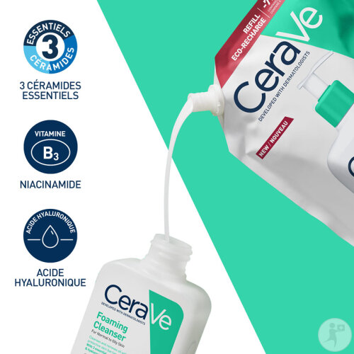 CeraVe Set Schäumendes Reinigungsgel 473ml + Schäumendes Reinigungsgel Eco-Nachfüllung 473ml-9