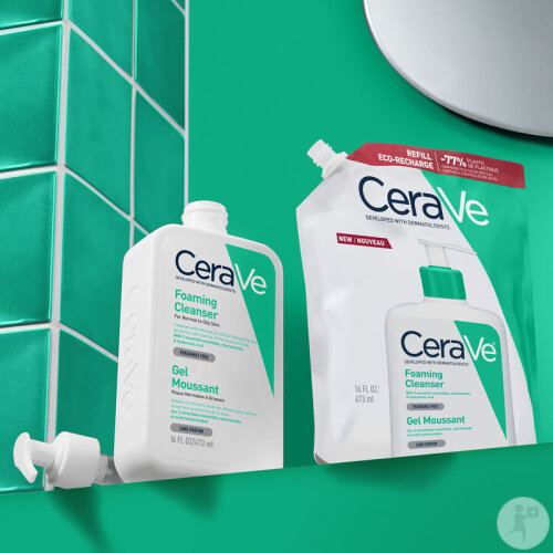 CeraVe Set Schäumendes Reinigungsgel 473ml + Schäumendes Reinigungsgel Eco-Nachfüllung 473ml-10