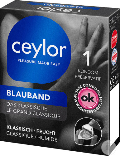 Ceylor Blauband Präservativ Mit Reservoir
