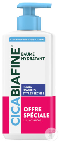 Cicabiafine Feuchtigkeitsspendender Balsam Gegen Austrocknung Sehr Trockene Haut 2x400ml