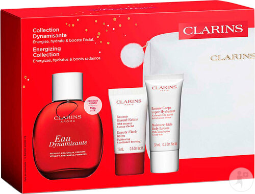 Clarins Set Eau Dynamisante 3 Produkte + 1 Pouch
