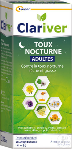 Clariver Nachthusten Erwachsene Trinkbare Lösung 150ml
