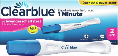 Clearblue Schwangerschaftstest Schnelle Erkennung 2 Stück