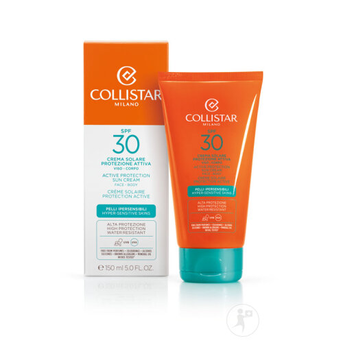 Collistar Aktiv Schützende Sonnencreme Empfindliche Haut SPF30 Gesicht Und Körper Tube 150ml-2