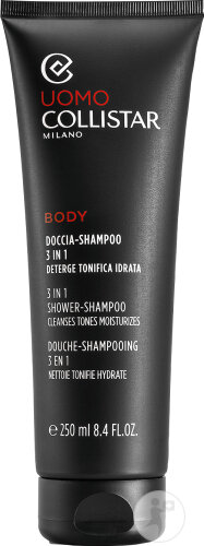 Collistar Mann Body 3-In-1 Duschgel-Shampoo Reinigend Feuchtigkeitsspendend Belebend Tube 250ml