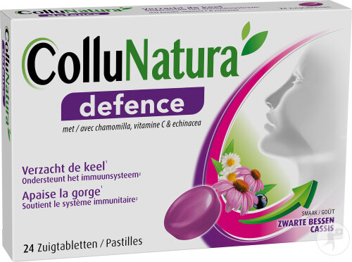 ColluNatura Defence Keel Schwarze Johannisbeere Geschmack 24 Saugtabletten