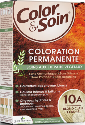 Color & Soin Permanente Färbung Mit Pflanzenextrakten Farbe 10A Helles Aschblond 1 Kit