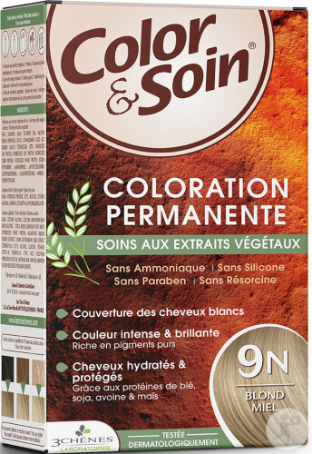 Color & Soin Permanente Färbung Mit Pflanzenextrakten Farbe 9N Honigblond 1 Kit