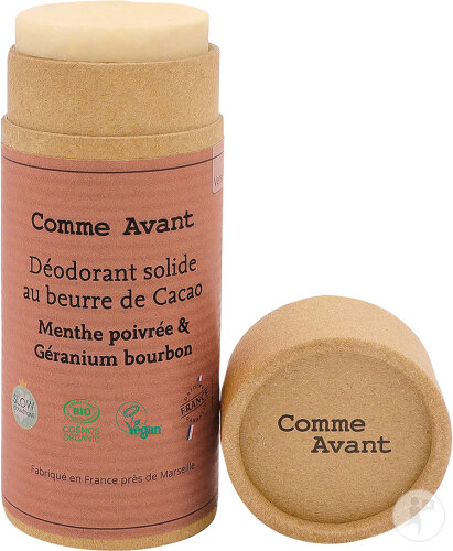 Comme Avant Festes Deodorant Mit Kakaobutter Pfefferminze Und Bourbon-Geranie 60g