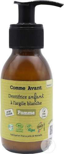 Comme Avant Zahnpasta Kinder Mit Weißer Tonerde Und Apfel 105g