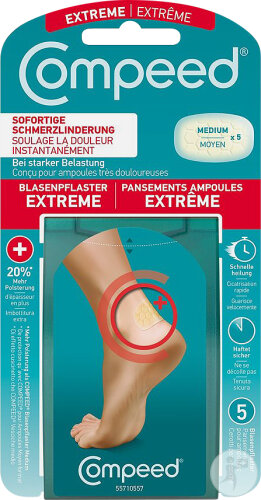 Compeed Blasenpflaster Extreme Ferse Medium 5 Stück