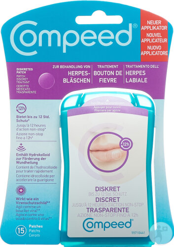 Compeed Herpesbläschen Patch Diskret 15 Stück
