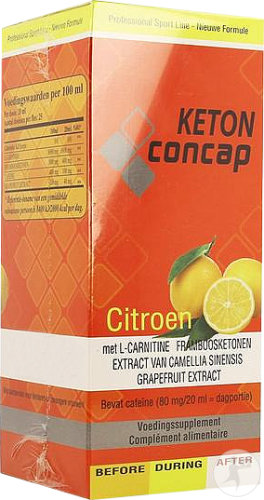 Concap Keton Nahrungsergänzungsmittel Zitronengeschmack Flasche 500ml
