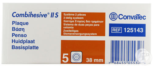 Convatec Combihesive II S Basisplatte Stück 5x38mm (125143)