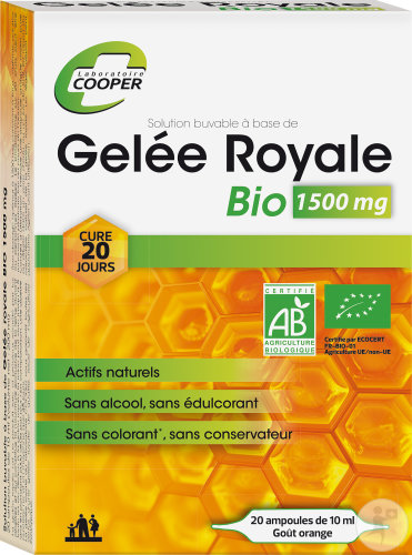Cooper Gelee Royale Bio 1500mg Orangengeschmack Ampullen 20x10ml