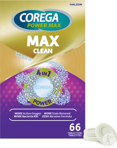 Corega Max Clean 66 Reinigungstabletten