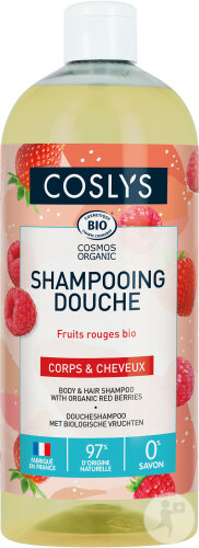 Coslys Shampoo Dusche Körper Und Haare Rote Früchte Flasche 1l