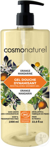 Cosmo Naturel Belebendes Duschgel Mandarine Orange Bio Pumpflasche 1l