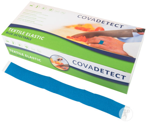 Cova Detect Sichtbares Textil Wundpflaster Finger Blau 100 Stück (20180T)
