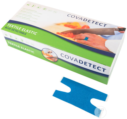 Cova Detect Sichtbares Textil Wundpflaster Knöchel Blau 100 Stück (4072T)