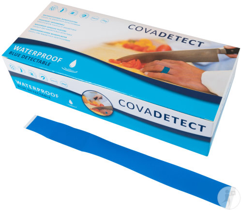 Cova Detect Sichtbares Wasserfestes Wundpflaster Finger Blau 100 Stück (20180w)