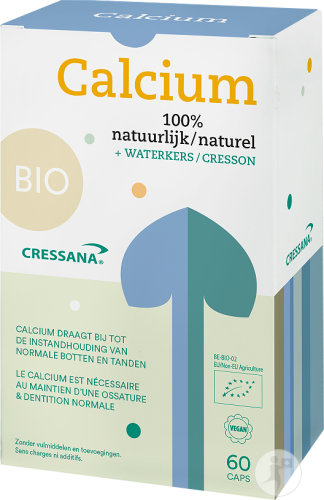 Cressana Bio Calcium Nahrungsergänzungsmittel 60 Kapseln