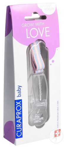 Curaprox Schnullerhalter Transparent 1 Stück