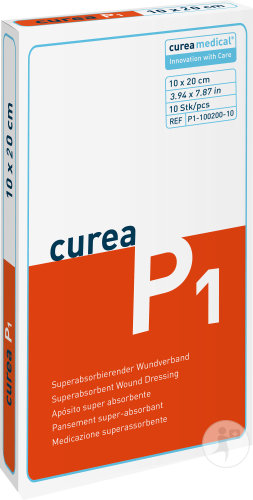 Curea P1 Superabsorbierendes Pflaster 10x20cm Stück 10