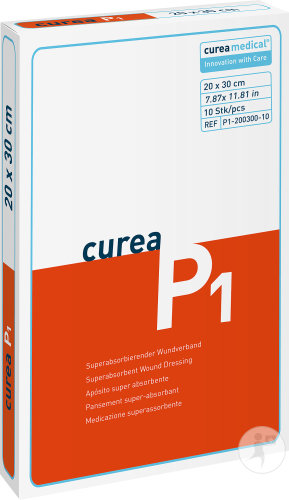 Curea P1 Superabsorbierender Wundverband 20x30cm 10 Stück