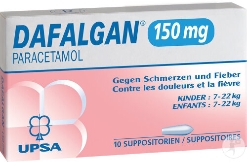 Dafalgan Zäpfchen 150mg 10 Stück