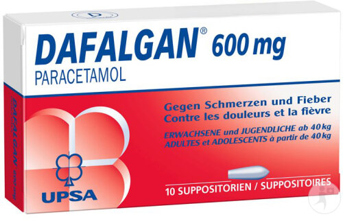 Dafalgan Zäpfchen 600mg 10 Stück