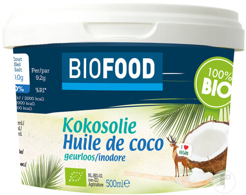 Damhert Biofood Gebleichtes Kokosnussöl Bio 500ml