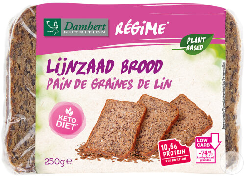 Damhert Low Carb Leinsamen Brot 250g